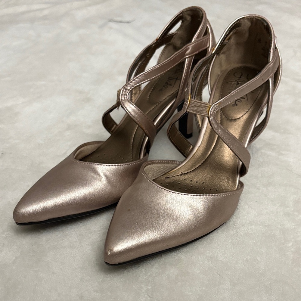 Life Stride Metallic Heels